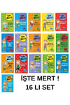 HARİKA-İŞTE MERT! SERİSİ -16 KİTAPLIK SÜPER SET.MERT İN ÖĞRETİCİ  MACERALARI-1.SINIF VE 2. SINIF