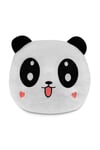 Panda Figürlü Kalp Yanaklı Sevimli PELUS Yastık Minnoş Yavru Panda Dizaynlı Dekoratif Yastık