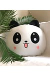 Panda Figürlü Kalp Yanaklı Sevimli PELUS Yastık Minnoş Yavru Panda Dizaynlı Dekoratif Yastık