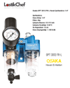 Osaka OPT 3012 FR-L Havalı Şartlandırıcı 1/4