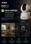 Dahua Hero 5B Akıllı Kamera - 5MP Akıllı Wifi Kamera 360' Kablosuz Ev Kamerası (Dahua Türkiye Garantili)