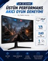 DHI-LM24-E240C VA Panel Curved (Kavisli) 23,6 inç 240 Hz 1920 (H) × 1080 (V) Çözünürlük 1 MS Gaming Monitör