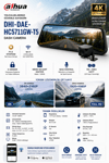DHI-T5 Dikiz Aynalı Araç İçi Kamera  4K Çözünürlük + Ön ve Arka Kamera + GPS + Park Sensörü + Dokunmatik Ekran + APP Kontrol