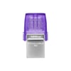 Duo 128GB DataTraveler MicroDuo 3C 200MB/sn Dual USB TypeA + TypeC Flash Bellek DTDUO3CG3/128