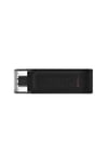 Kingston DT70 64GB USB-C 3.2 Gen 1 Type C Flash Bellek