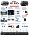 M1Pro Full HD 1080P G-Sensör Gece Görüş Destekli Döngüsel Kayıt Yapabilen Geniş Açılı Mobil Uygulamalı Araç İçi Kamera (DAHUA TÜRKİYE GARANTİLİ)