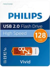 PHILIPS FM12FD05B/00 128 GB Vivid USB2.0 Bellek Turuncu/Beyaz