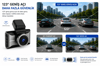 S10 4K G-Sensör Gece Görüş Destekli Döngüsel Kayıt Yapabilen Geniş Açılı Wi-Fi Mobil Uygulamalı Ön ve Arka Çift Araç İçi Kamera (DAHUA TÜRKİYE GARANTİLİ)