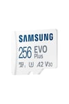 Samsung Evo Plus 256GB MicroSD MB-MC256SA/TR 160 MB/sn Beyaz Hafıza Kartı (Samsung Türkiye Garantili)