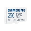 (TEŞHİR) Samsung Evo Plus 256gb Microsd Mb-mc256sa/tr 160 Mb/sn Beyaz Hafıza Kartı ( Türkiye Garantili
