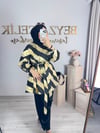 Gold Siyah Şerit Tasarım Ceket