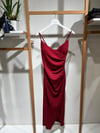  BORDO KLASİK ELBİSE