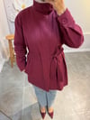 BORDO GABARDİN CEKET
