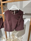 ÇAPRAZ DÜĞMELİ ÜST YELEK BORDO  3929