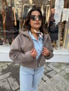 FERMUARLI KAŞE CEKET ANTRASİT 3919