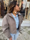 FERMUARLI KAŞE CEKET ANTRASİT 3919