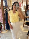 FIRFIRLI TRANSPARAN BLUZ SARI