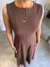 KAHVE KOLSUZ ELBİSE STOK KODU 3301