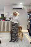 KEMERLİ EKOSE ETEK YIRTMAÇLI