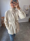 KREM GABARDİN CEKET