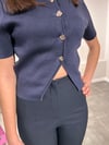 LACİVERT CROP TRİKO