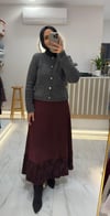 PAÇA İŞLEME DETAY ETEK BORDO