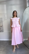 PEMBE BÜZGÜLÜ BLUZ STOK KODU 3102