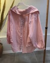 PEMBE FLAMLI KETEN GÖMLEK 