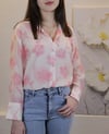 PEMBE ORGANZE DESENLİ TÜL GÖMLEK