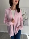 PEMBE TRANSPARAN GÖMLEK 