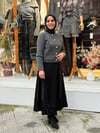 PULLU SİMLİ DÜĞMELİ TRİKO HIRKA FÜME 3982