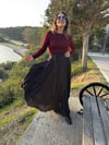 SİYAH BAĞLAMALI ETEK