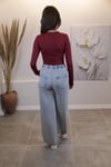 TENSEL LASTİKLİ KOT PANTOLON