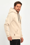 3 İplik Bej Oversize Unısex Şardonlu Sweatshirt