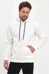 3 İplik Beyaz Oversize Unısex Şardonlu Sweatshirt