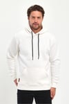 3 İplik Beyaz Oversize Unısex Şardonlu Sweatshirt