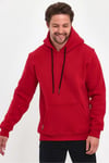 3 İplik Kırmızı Oversize Unısex Şardonlu Sweatshirt