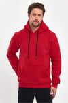 3 İplik Kırmızı Oversize Unısex Şardonlu Sweatshirt