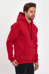 3 İplik Kırmızı Oversize Unısex Şardonlu Sweatshirt