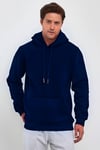 3 İplik Lacivert Oversize Unısex Şardonlu Sweatshirt