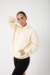 Bej Unisex Rahat Kalıp Kapuşonlu Hoodie