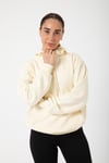 Bej Unisex Rahat Kalıp Kapuşonlu Hoodie