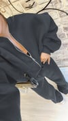 Füme Kadın Bomber Fermuarlı Bol Paça Pamuklu  Eşofman Takımı 