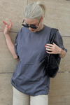 Füme Kadın Oversize T-shirt