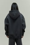 Füme Oversize Kapuşonlu Kadın sweatshirt