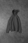 Füme Unisex Bol Kalıp Hoodie