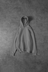 Gri Unisex Bol Kalıp Hoodie