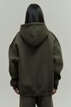 Haki Oversize Kapuşonlu Kadın sweatshirt