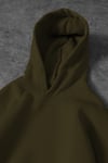 Haki Unisex Bol Kalıp Hoodie