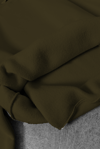 Haki Unisex Bol Kalıp Hoodie